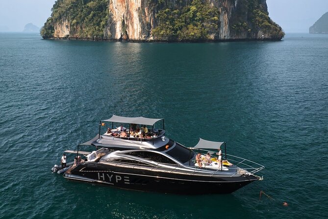 Hype Yacht : VIP tour Krabi Islands & Phang Nga Bay from Phuket - Sparkling Wine and Sailing Time: The Koh Hong Lead-In