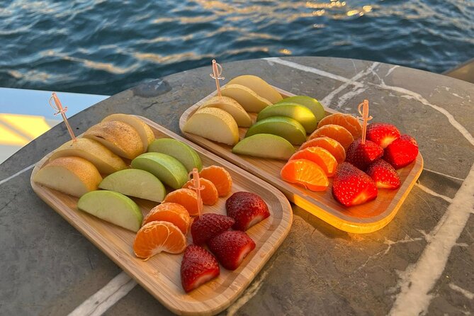 Istanbul Bosphorus Sunset Cruise on the Luxury Yacht - Galatasaray Island (Suada): a calmer moment in the middle of the ride