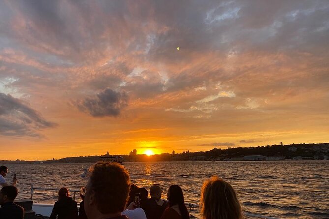 Istanbul Bosphorus Sunset Cruise with Wine on a Luxury Yacht - Europe side highlights: palaces, towers, and bridges in one golden ride