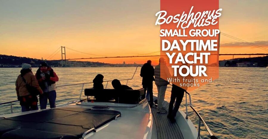 Istanbul: Daytime Bosphorus Yacht Cruise with Fruit & Snacks - What You Actually Eat: Fruit Platter, Mini Pizzas, and Hot Drinks