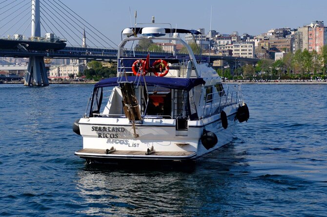 Istanbul Private Luxury Yacht on Bosphorus - Maiden Tower photo time: a built-in moment for your best shot