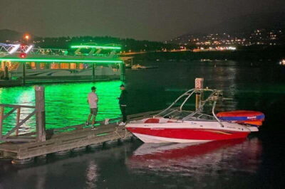 Kelowna: Tiki Party Yacht Rental - What’s actually on board: BBQ, bar, USB ports, and life jackets