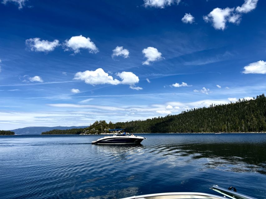 Lake Tahoe: Lakeside Highlights Yacht Tour - Emerald Bay’s shoreline stops: Eagle Falls and Fannette Island up close