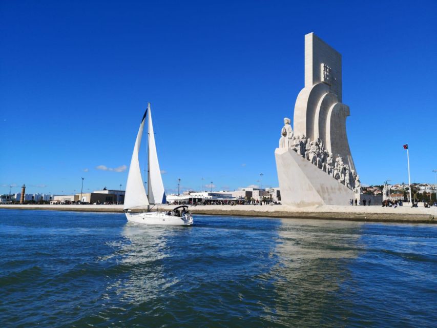 Lisbon: Yacht Sailing Tour With Portuguese Wine and History - 25 de Abril Bridge photo stop: Turning a landmark into a reference point
