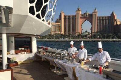 Lotus Mega Yacht Luxury Cruise with Live DJ, Dinner & Transfers - Route and skyline views: the landmarks you’ll actually see