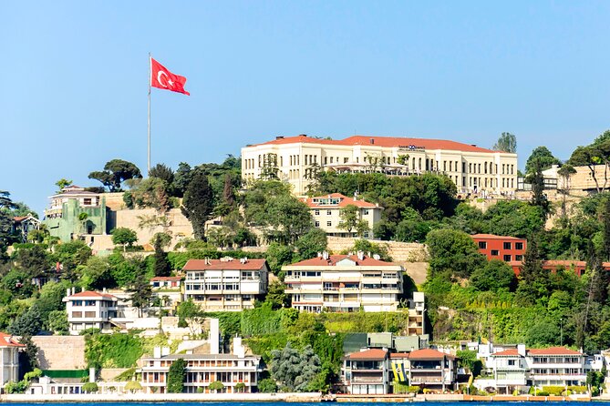 Luxurious Bosphorus Small Group Sunset Yacht Cruise with Snacks - Dolmabahçe Mosque from the sea: light, gold, and a perfect first reveal