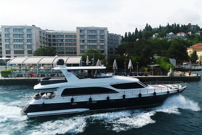 Luxury Bosphorus Yacht Cruise – Stopover in Asian Side - What’s included on board: snacks, Turkish coffee/tea, and hot days
