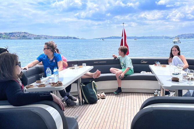 Luxury Bosphorus Yacht Tour – Asian Side Stop & Exploration - Galata Bridge, Yeni Cami, Spice Bazaar, and the Golden Horn views
