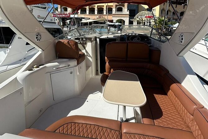 Luxury Experience on Private Yacht 34ft in Cabo - Snorkel Gear, Paddleboard, and Onboard Comfort That Actually Helps