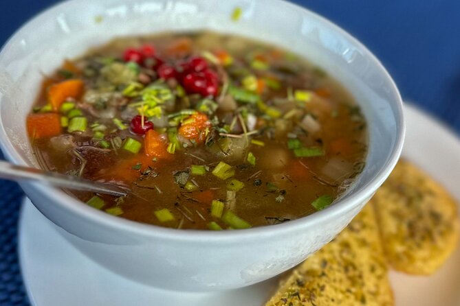 Luxury Northern Lights Yacht Cruise with Hot Tub from Tromsø - Reindeer soup and hot drinks on an alcohol-free yacht
