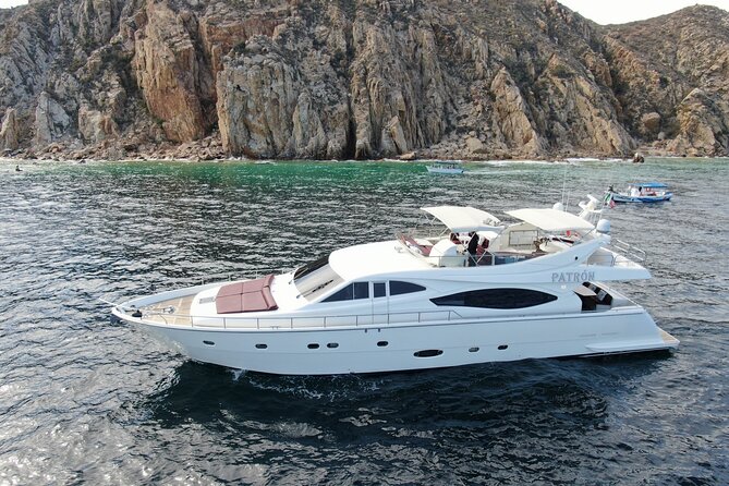 Luxury Yacht Charter in Cabo San Lucas - Ferretti 88ft. - Pacific Coast Cruise: Rock Formations, Marine Life, and Beach Views