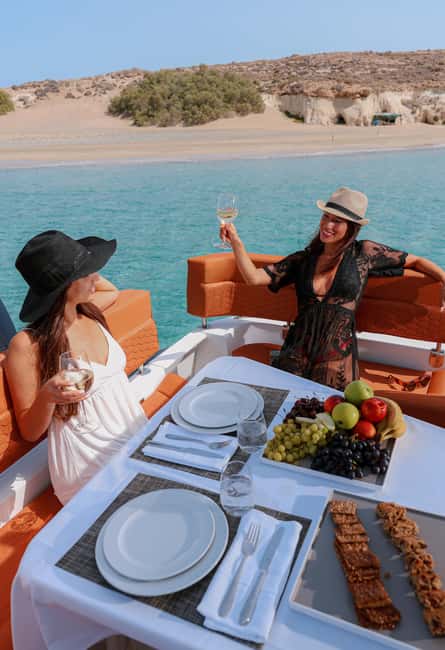 Luxury Yacht Escape from Ierapetra:Transfer & Meals Included - Food and drinks onboard: breakfast, lunch, snacks, and the Crete-style extras