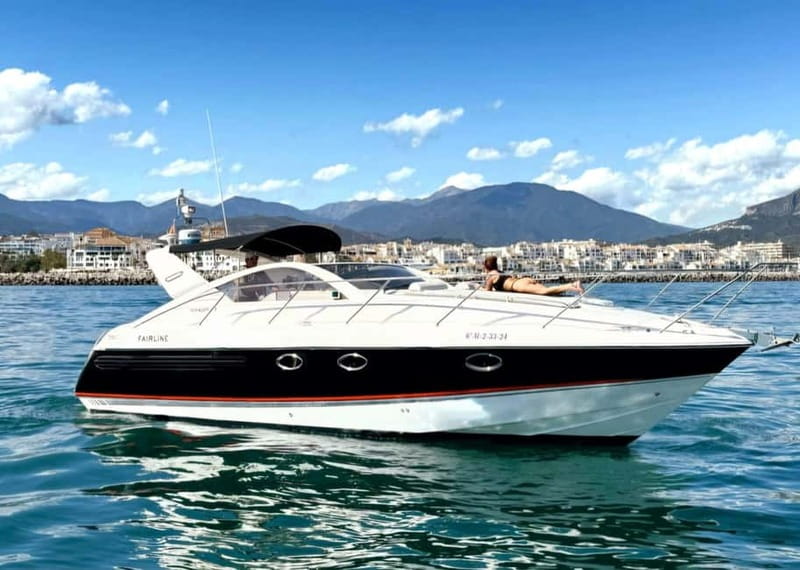 Marbella: 2-8 hour private luxury yacht cruise on a Targa37 or Targa48 - The sailing flow you’ll actually feel: cruise, swim, relax