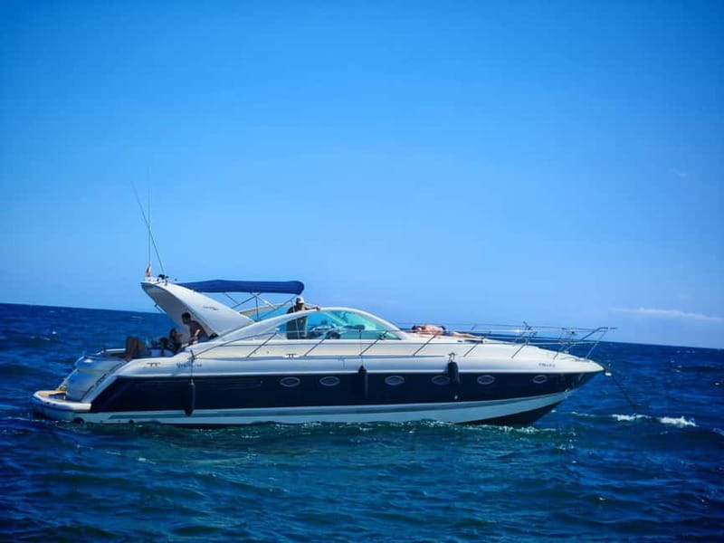 Marbella: 2-8 hour private luxury yacht cruise on a Targa37 or Targa48 - Price and value: $600 per group up to 9 (and what you get for it)