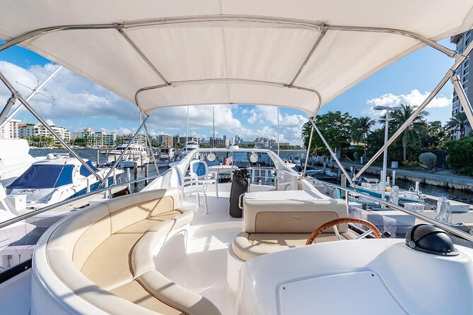 Miami 2 Hours Private Yacht Tour for 13 ppl on a 50 ft Yacht - The route you’re really seeing: celebrity areas, marina stop, and Downtown by river