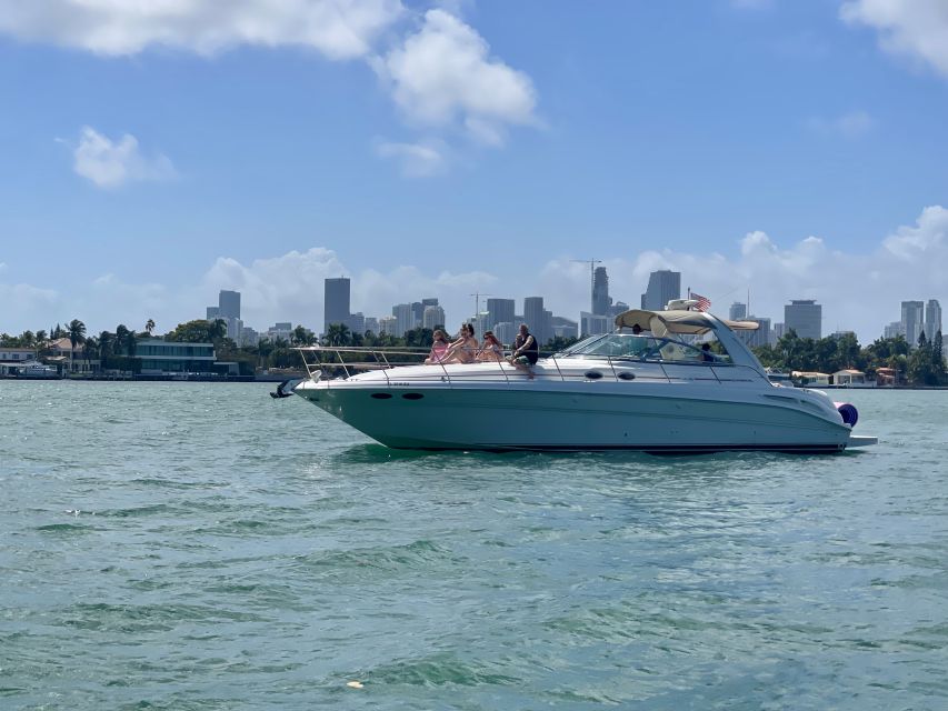 Miami Beach: Private Yacht Rental with Captain - Haulover Sandbar anchor stop: swimming and snorkeling in warm shallow water