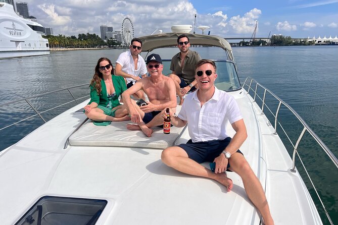 Miami Boat Rental for Day or Sunset Cruise with Captain - The route: Biscayne Bay, Indian Creek mansions, and Bal Harbor viewpoints