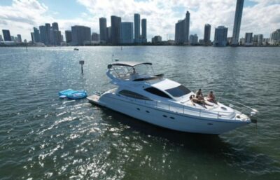 Miami Yacht Rental with Jetski, paddleboards, Inflatables - Star Island and Downtown Miami: The Views You’re Paying For