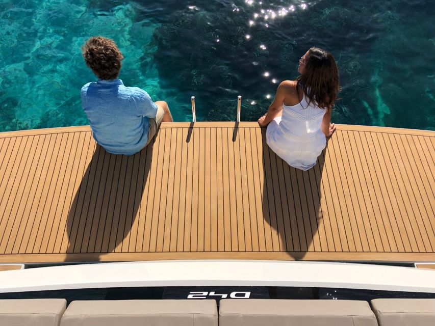Mykonos: Private Cruise on a Brand New Luxury Yacht - Agrari pass, then Elia Beach: where the cruise turns into a beach day