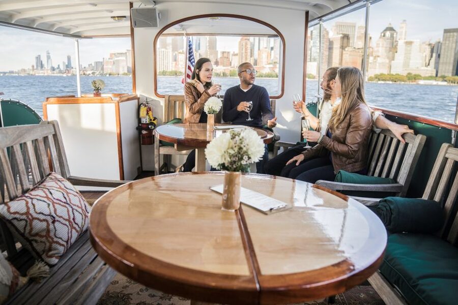New York City: Mini Yacht Boat Ride with Sightseeing - Inside the Yacht Full Moon: comfort options that matter