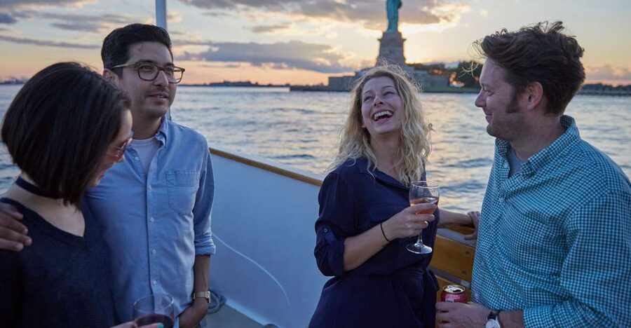 NYC: Day Cruise on Small Yacht with Statue of Liberty Views - Kingston Yacht Comfort: Glass Inside, Breeze Outside