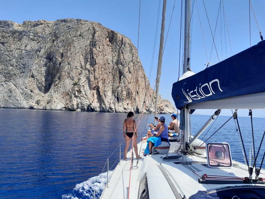 Paros: Full-Day Sailing Yacht Cruise - The cruise route in plain language: Rina’s Cave to Schoinousa or Koufonissia