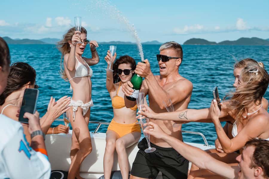 Phuket: James Bond & Phang Nga Bay by Luxury Sunset Yacht - A Heart-Shaped Sky Moment and the Krathong Ritual