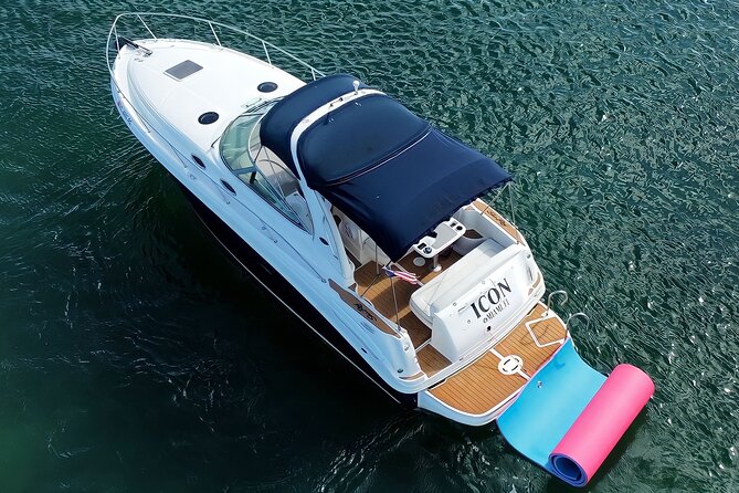 Private 4 Hours Sea Ray 34 Foot Yacht Rental in Miami - Onboard perks that matter: cooler + sound system