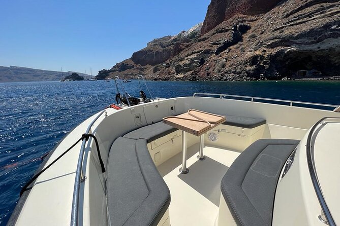 Private Full-Day Motor Yacht Cruise with Meal, Open Bar+Transfers - Passing Ammoudi Harbour, then optional Oia sunset time