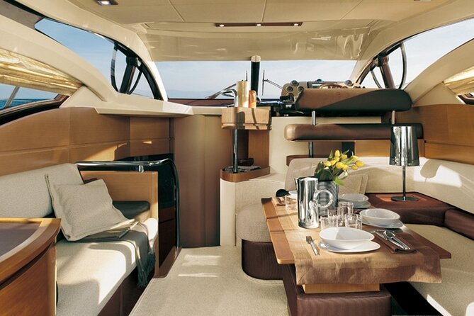 Private Motor Yacht Cruise with BBQ, Open Bar & Transfers - Nea Kameni and Thirassia: more water time, different vibes