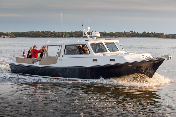 Private Sunset Harbor Tour 20 passenger party Yacht Kismet - Lowcountry flavor and wildlife: marsh views and possible dolphins