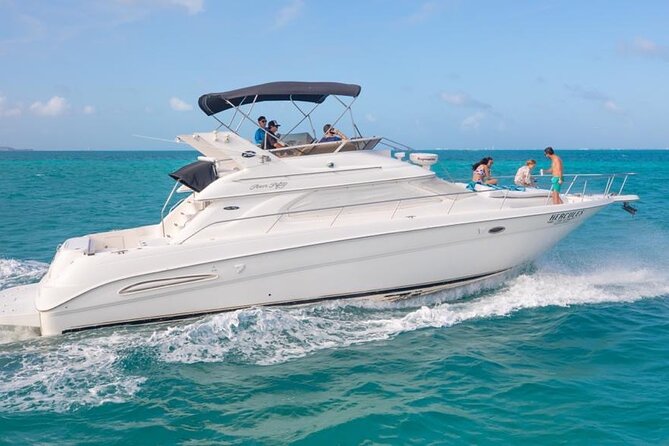 Private Yacht - 46 ft SeaRay Cancun Bay Snorkel 23P4 - Isla Mujeres and Playa Norte: where the day turns into swim time