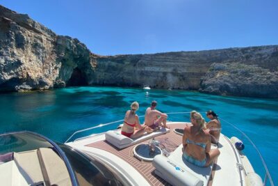 Private Yacht Charter in Malta, Gozo & Comino - Full Day - First Stop: L-Aħrax and Smugglers Cave (A Quick Photo Break With Big Payoff)