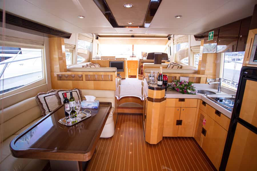 Private Yacht Dubai: 56ft - Dubai Marina to Jumeirah Beach Residence: modern Dubai, framed by water