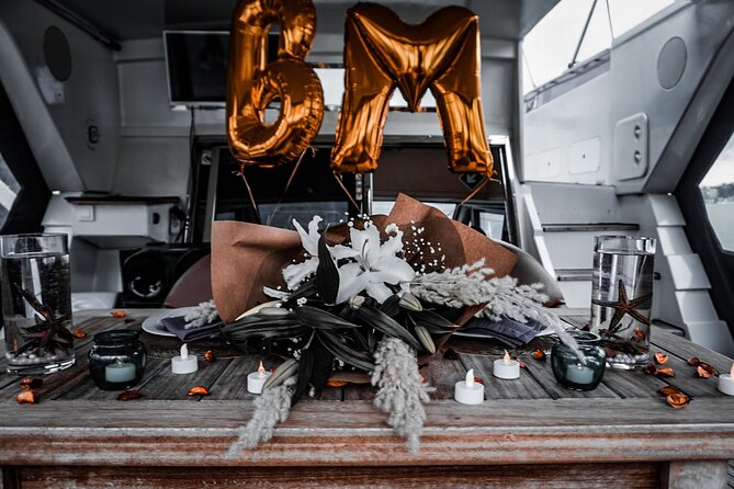 Private Yacht for Surprise Events / Birthday, Proposal, Anniversary, Party etc - What’s included: snacks, coffee/tea, and the small comforts that matter