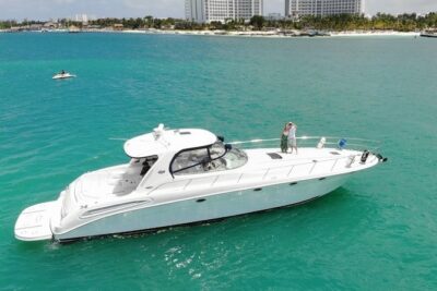Private Yacht SEARAY SUNDANCER 60ft up to 20 pax 23P1 - Your route: Cancun Bay for 2 hours, Isla Mujeres for 4 or 6