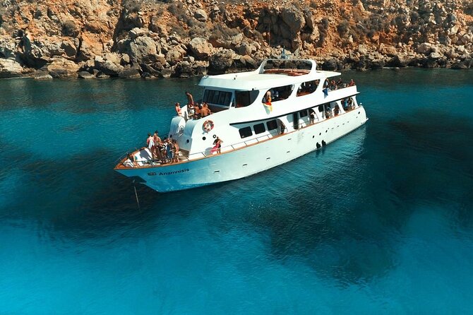 Protaras: St Georgios Presidential Cruise BBQ & 1 drink. 16+ - Fig Tree Bay and the Big-Coast Feel
