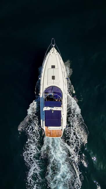 Puerto Banus: Private Luxury Yacht Charter - Sun Deck Comfort, Cava, and Bluetooth Music: Set the Mood