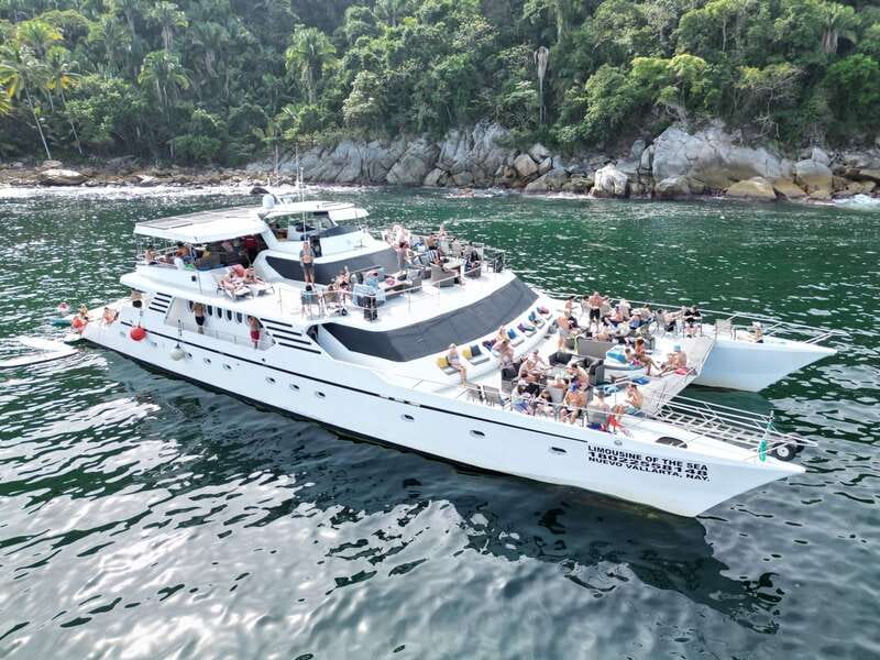 Puerto Vallarta: Yelapa Mega Yacht Cruise - Bay of Banderas Cruise: Scenic Coasts and Possible Whales