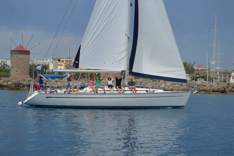 Rhodes: Sailing Yacht Cruise with Food & Drinks (SmallGroup) - A Small-Group Yacht Day Off Mandraki Harbor