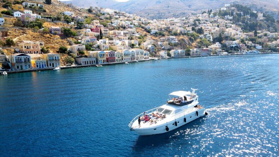 Rhodes: Symi Yacht Tour with Unlimited Drinks and Transfer - Key Points at a Glance