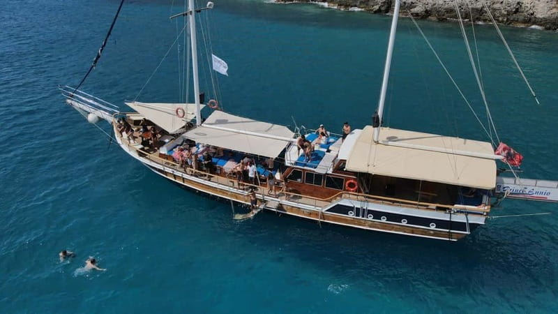 Saranda: Discover Secret Bays with Prince Ennio Yacht Tour - Stop 1: Qefali Beach From the Waterline
