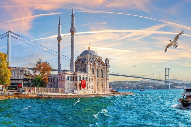 Sunset Bosphorus Yacht Cruise with Golden Horn - Beylerbeyi Palace on the Asian side and the Maiden’s Tower detail