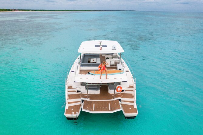 Tulum: Leopard 51′ Yacht with Gourmet Dining & Water Toys - Premium Bar Drinks and a Real VIP Service Feel