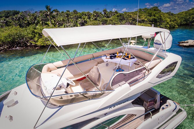 Tulum Luxury Escape – 4h All Inclusive on 43' Private Yacht - A 43-Foot Private Yacht Escape from Puerto Aventuras