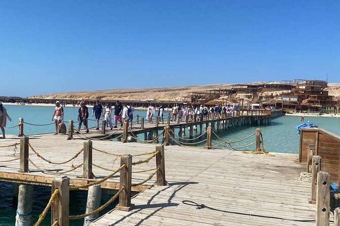 VIP Luxury yacht Snorkeling &Discover Orange Bay island _hurghada - Lunch onboard: included, simple, and timed for the day