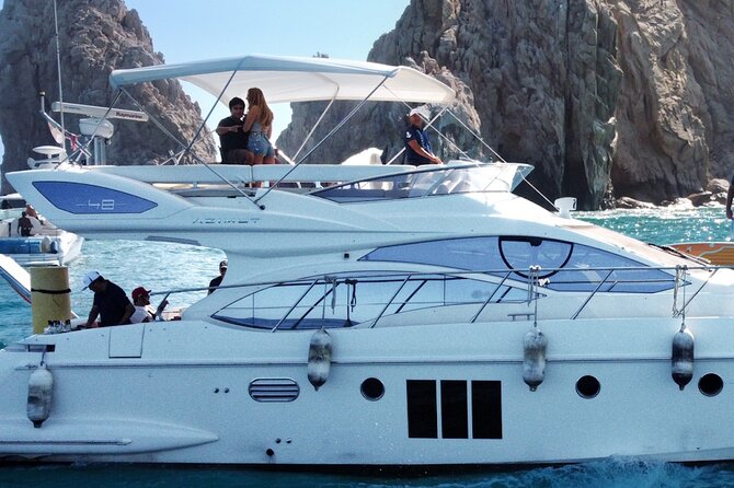 Yacht Azimut for rent in Cabo San Lucas - Pelican Rock Swim Time and Optional Jumps