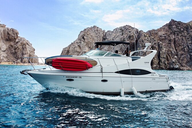 Yacht Carver - Luxury Private Yacht Tour - Stop 1: Lovers Beach water time (swim, snorkel, paddle board)