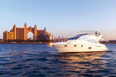 Yacht Trip Dubai : Book 56 ft Premium Yacht up to 21 people - What’s included on board: drinks, ice, and towels (the stuff you’ll actually use)