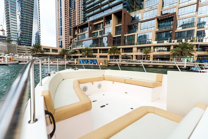 Yachting in Dubai: Book 36 ft Yacht Charter up to 10 people - The Crew and the Comfort Factor: Clean Boat, Friendly Service